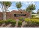 Waterbury community sign with brick surround and manicured landscaping at 12832 Downstream Cir, Orlando, FL 32828
