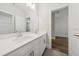 Bathroom featuring a double vanity with modern fixtures and lighting at 13181 Telsen St # 39, Winter Garden, FL 34787