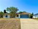 Charming home with well-maintained lawn, two-car garage, and lovely curb appeal under a clear sky at 1931 N Portillo Dr, Deltona, FL 32738