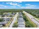 An aerial view showing the streetscape and proximity to roadways at 3436 Gerber Daisy Ln, Oviedo, FL 32766