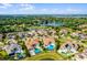 Aerial view showcases luxury homes, lush landscapes, and a serene lake setting at 4065 Isabella Cir, Windermere, FL 34786
