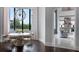 Bright dining room with a view of the backyard and pool at 4065 Isabella Cir, Windermere, FL 34786