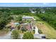 Aerial shot of home with a pool, spacious yard, and lush greenery surrounding the property at 820 Hobson St, Longwood, FL 32750