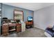 Bedroom with a desk, TV, wooden furniture and plush carpet at 107 Pamala Ct, Sanford, FL 32771