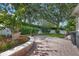 Backyard with pavers, landscaping and fencing at 11415 N Camden Commons Dr, Windermere, FL 34786