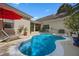 Backyard oasis showcasing a beautiful pool, spa, and lounge chairs at 11415 N Camden Commons Dr, Windermere, FL 34786