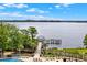 A shared pier on the community lake is a short walk away from the in-ground pool and complex at 13415 Blue Heron Beach Dr # 409, Orlando, FL 32821