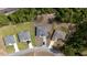 Overhead aerial view of a home on a large lot, new roof, paved drive, with nearby highway access at 13621 Sw 40Th Cir, Ocala, FL 34473