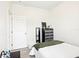 Small bedroom with hardwood flooring, ceiling fan, and natural lighting at 140 Highland Meadows St, Davenport, FL 33837