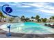 Image of a community splash pad with water features and palm trees around the perimeter at 14244 Walcott Ave, Orlando, FL 32827