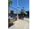Rooftop outdoor kitchen and grill area complete with stainless steel grill and counter space at 150 E Robinson St # 2002, Orlando, FL 32801