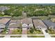 Aerial view of the property showcasing the home, landscaping, and neighborhood at 17226 Hickory Wind Dr, Clermont, FL 34711