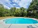 This pool features landscaping for additional privacy and a concrete deck at 2007 N Hastings St, Orlando, FL 32808