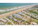 Aerial view shows great beach access, proximity to community amenities, and lush surroundings at 2750 Ocean Shore Blvd # 350, Ormond Beach, FL 32176