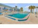 Enjoy lounging by the community pool with comfortable seating available for residents and guests at 2750 Ocean Shore Blvd # 350, Ormond Beach, FL 32176