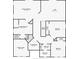 Second floor of floor plan showcasing the main bedroom, loft and laundry room at 2842 Balforn Tower, Winter Garden, FL 34787