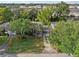 An aerial view showcasing the property's landscaping, nearby amenities, and overall neighborhood setting at 318 E Jersey St, Orlando, FL 32806