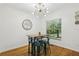 Breakfast nook with modern light fixture and natural light at 318 E Jersey St, Orlando, FL 32806