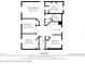 Second level floor plan showing primary bedroom, three bedrooms, and two bathrooms at 4751 Aguila Pl, Orlando, FL 32826