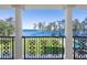 Balcony view of the water and backyard at 6139 Greatwater Dr, Windermere, FL 34786