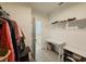 Walk-in closet features wire shelving and a desk at 11091 Bagley Aly, Windermere, FL 34786