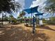 Blue shaded playground with modern climbing structures and slide at 11091 Bagley Aly, Windermere, FL 34786