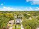 The aerial view highlights the home and surrounding homes and neighborhood at 1127 W Harvard St, Orlando, FL 32804
