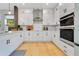 Bright kitchen featuring white cabinets, stainless steel appliances, and light hardwood floors at 1127 W Harvard St, Orlando, FL 32804