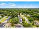 Aerial view of homes in a verdant neighborhood, surrounded by lush green trees, creating a serene environment at 1204 Howell Creek Dr, Winter Springs, FL 32708