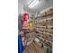 Walk-in pantry with shelving and storage baskets to help keep groceries and items organized at 13993 Tarvin St, Orlando, FL 32832