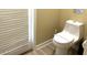 Clean, bright, standard toilet and bathroom with a privacy window at 1466 Moon Valley Dr, Champions Gate, FL 33896