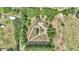 Aerial view of the property highlighting its private driveway and secluded location at 2299 Nw 135Th Ln, Citra, FL 32113