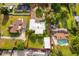 Aerial view highlighting the lot size of this property and the layout of the surrounding area at 2814 Conway Gardens Rd, Orlando, FL 32806