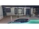 Backyard pool and hot tub features screened lanai at 3146 Byington Terrace Ter, Deltona, FL 32738