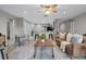 Spacious living room with bar seating, modern furnishings, and plenty of natural light at 4161 Leafy Glade Pl, Casselberry, FL 32707