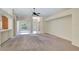 Open-concept living room with modern features and access to other rooms in the home at 626 Green Rock Ct, Apopka, FL 32712