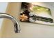 Spa decor art piece hanging on the wall above a faucet at 8101 Resort Village Dr # 31501, Orlando, FL 32821
