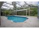 Inviting screened-in pool with ample deck space surrounded by mature landscaping at 12618 Greco Dr, Orlando, FL 32824