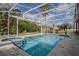 Beautifully screened-in pool and hot tub area perfect for enjoying outdoor living in a private setting at 12618 Greco Dr, Orlando, FL 32824