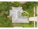 An overhead view displaying the layout of the home and its placement on a well-maintained lot at 1428 Lucky Pennie Way, Apopka, FL 32712
