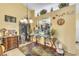 Inviting bedroom with views through to the kitchen, and stylish decor and lighting at 14650 Laguna Beach Cir, Orlando, FL 32824