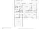 Detailed floor plan of the first floor showcasing the layout of rooms and dimensions at 1778 Waterside Oaks Dr, Orange City, FL 32763