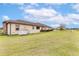 Spacious backyard with lush lawn, generator, and room for outdoor activities and potential expansion at 35651 Huff Rd, Eustis, FL 32736
