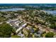 Community aerial view highlighting the home's prime location within a lush, green neighborhood at 502 Oak Ln, Maitland, FL 32751