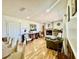 Inviting living room with wood flooring, fireplace, and comfortable seating arrangement at 6653 Se 87Th St, Ocala, FL 34472