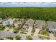 Aerial view of homes in a lush community, showing well-maintained lawns and mature trees at 9534 Piccadilly Sky Way, Orlando, FL 32827