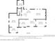 Main level floor plan showcasing the layout of kitchen, living room, bedroom, and more at 1093 Hidden Harbor Ln, Kissimmee, FL 34746