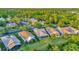 Beautiful aerial view of the neighborhood featuring well-maintained homes and lush greenery at 149 Acadia Dr, Kissimmee, FL 34759