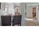 Kitchen bar featuring stone countertops and seating area at 149 Acadia Dr, Kissimmee, FL 34759