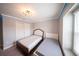 This bedroom is well lit and has two beds, a closet, and bright LED accent lighting at 1631 Pontiff Pl, Davenport, FL 33896
